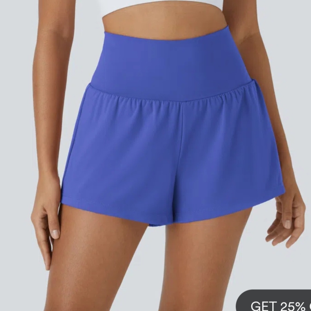 NWT - HALARA Blue High Waist Athletic Shorts